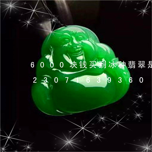 6000块钱买到冰种翡翠是真的吗/2023071639360