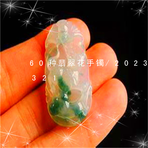 60种翡翠花手镯/2023042793321