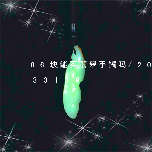 66块能买翡翠手镯吗/2023072133139