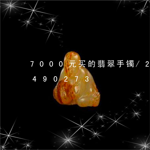 7000元买的翡翠手镯/2023031490273