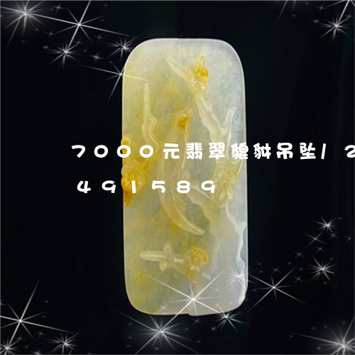 7000元翡翠貔貅吊坠/2023031491589