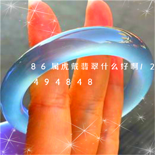 86属虎戴翡翠什么好啊/2023031494848