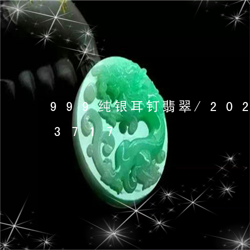 999纯银耳钉翡翠/2023102623717