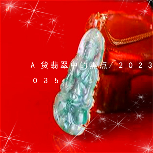 A货翡翠中的黑点/2023042600035