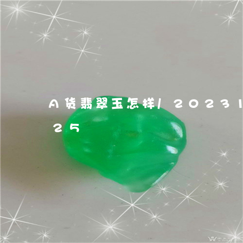 A货翡翠玉怎样/2023112465825