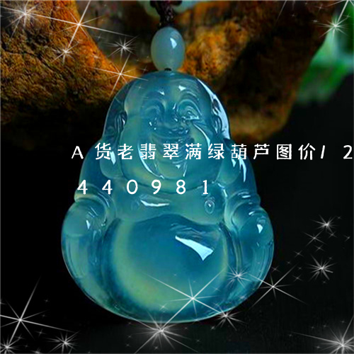 A货老翡翠满绿葫芦图价/2023031440981