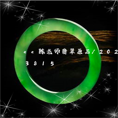 aa陈老师翡翠原石/2023102673815