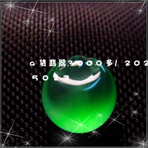 a货翡翠3000多/2023110195027