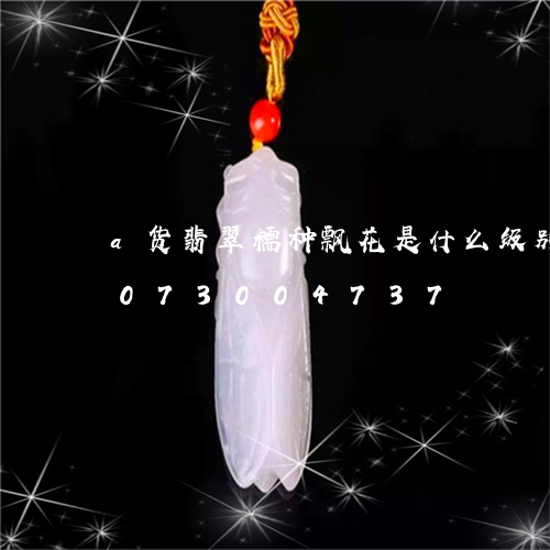 a货翡翠糯种飘花是什么级别的/2023073004737