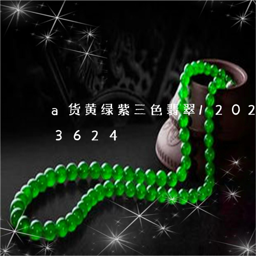 a货黄绿紫三色翡翠/2023110143624