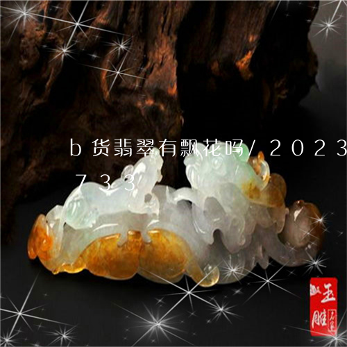 b货翡翠有飘花吗/2023042673733