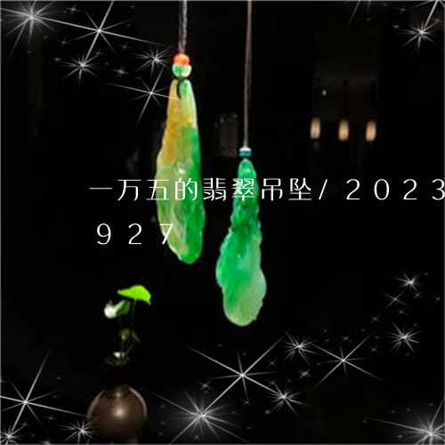 一万五的翡翠吊坠/2023042795927