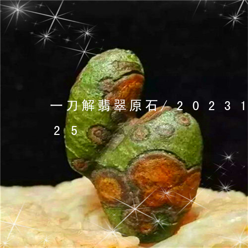 一刀解翡翠原石/2023121652825