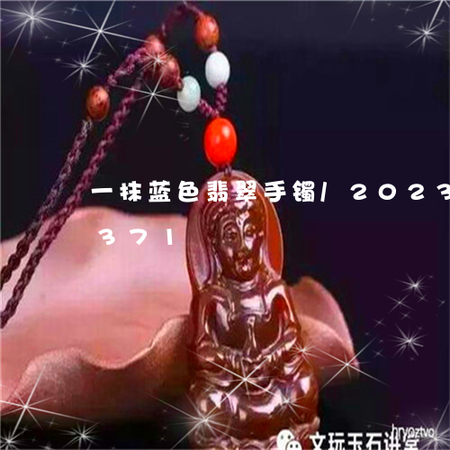 一抹蓝色翡翠手镯/2023042662371