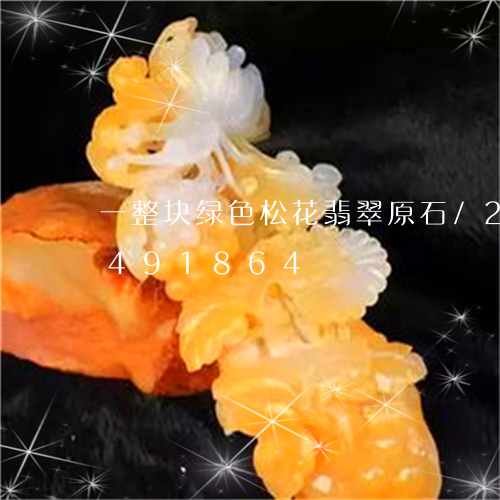 一整块绿色松花翡翠原石/2023031491864