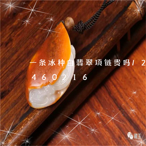 一条冰种白翡翠项链贵吗/2023031460216