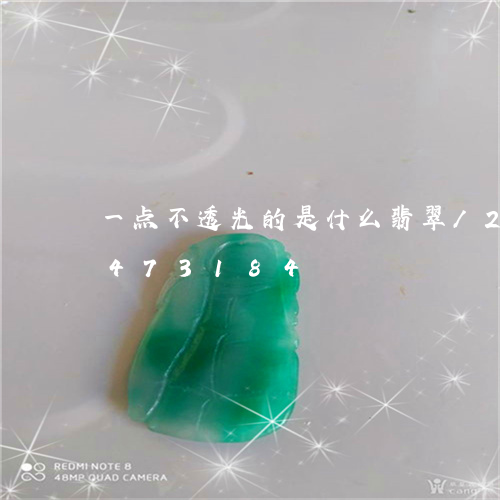 一点不透光的是什么翡翠/2023031473184