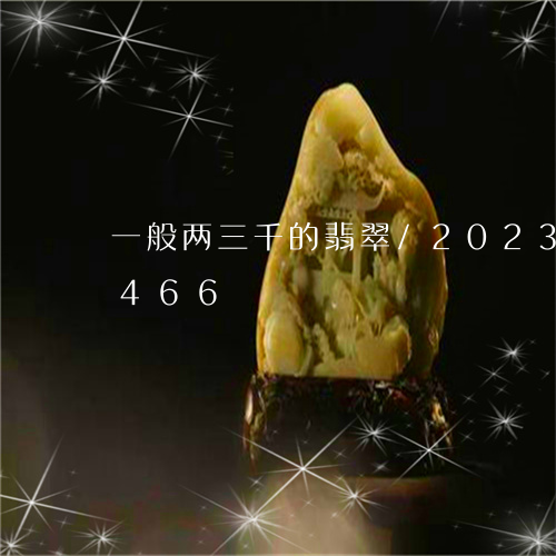 一般两三千的翡翠/2023042634466