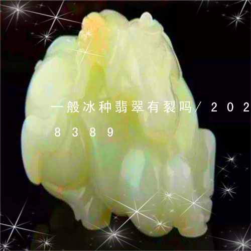 一般冰种翡翠有裂吗/2023110258389