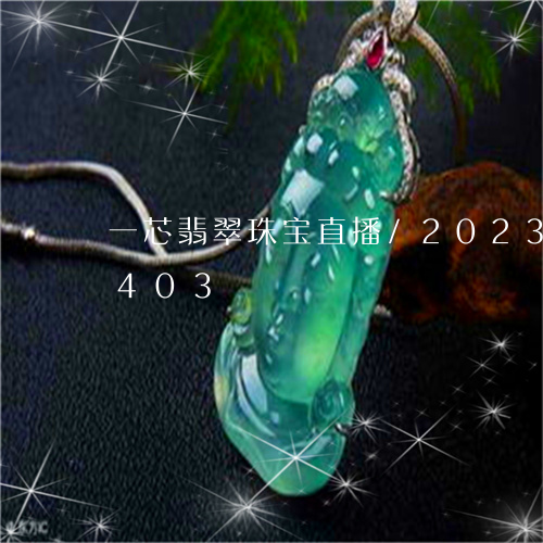 一芯翡翠珠宝直播/2023080131403