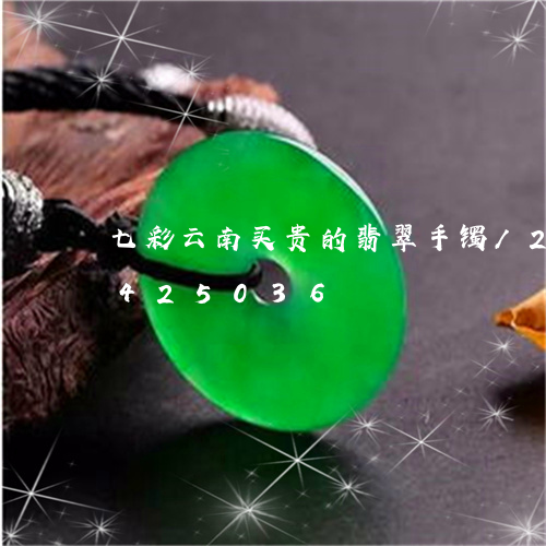 七彩云南买贵的翡翠手镯/2023031425036