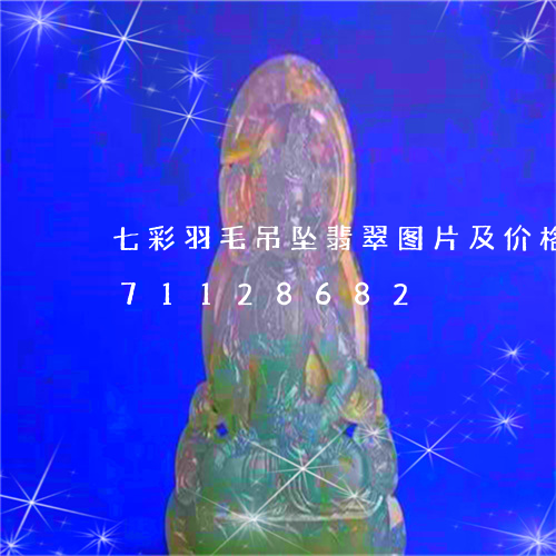 七彩羽毛吊坠翡翠图片及价格/2023071128682