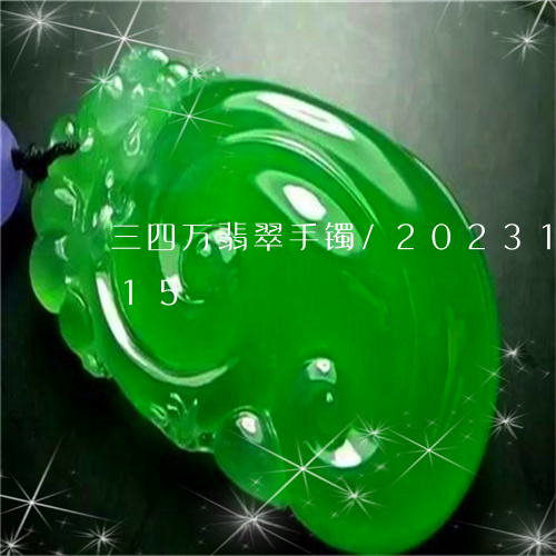 三四万翡翠手镯/2023121732815