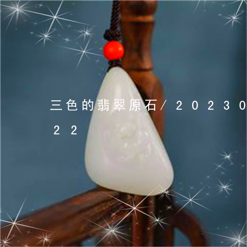 三色的翡翠原石/2023033142322