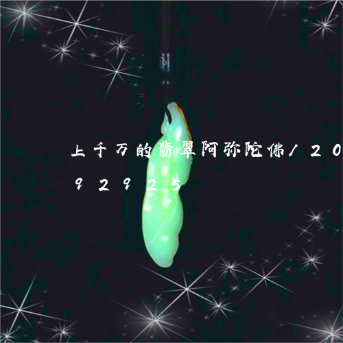 上千万的翡翠阿弥陀佛/2023092792925