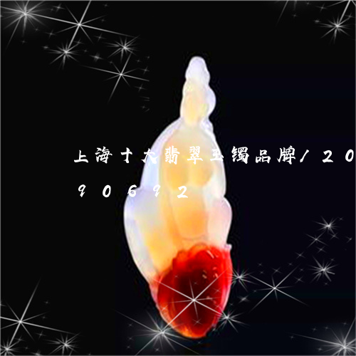 上海十大翡翠玉镯品牌/2023072190692