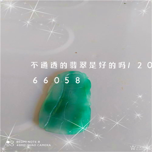 不通透的翡翠是好的吗/2023072266058