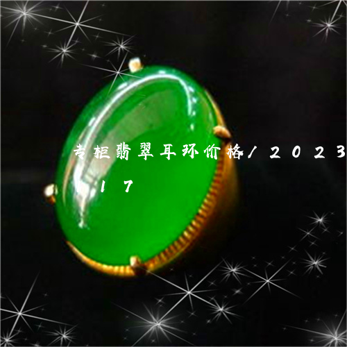 专柜翡翠耳环价格/2023042605117