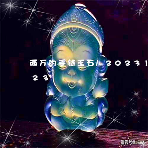 两万的手链玉石/2023112330723