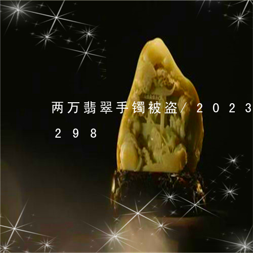 两万翡翠手镯被盗/2023042680298