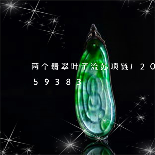 两个翡翠叶子流苏项链/2023112459383