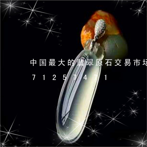 中国最大的翡翠原石交易市场/2023071257471