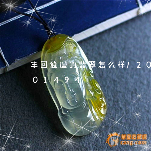 丰回逍遥的翡翠怎么样/2023072101494