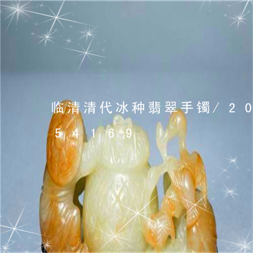 临清清代冰种翡翠手镯/2023072154169