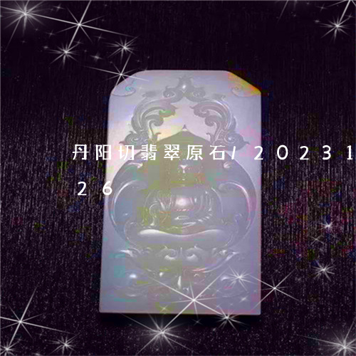 丹阳切翡翠原石/2023112435026