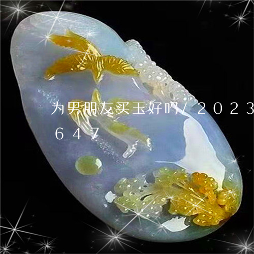 为男朋友买玉好吗/2023042719647