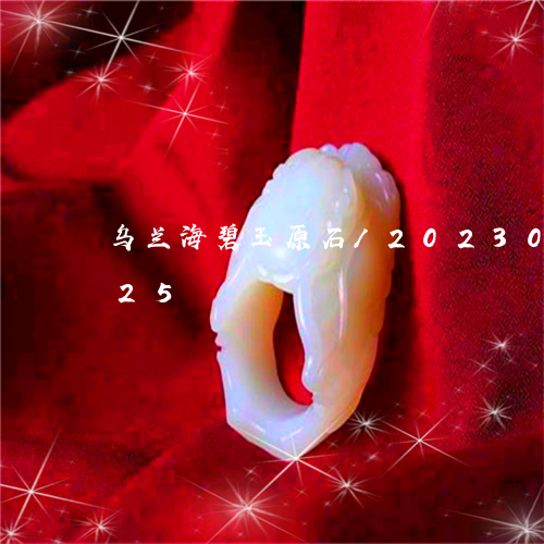 乌兰海碧玉原石/2023033144525