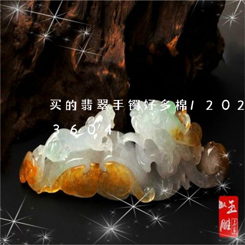 买的翡翠手镯好多棉/2023110103604