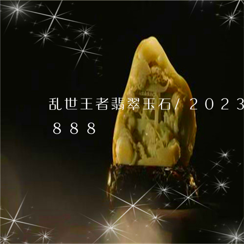 乱世王者翡翠玉石/2023042708888