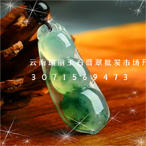 云南瑞丽玉石翡翠批发市场开业没/2023071569473