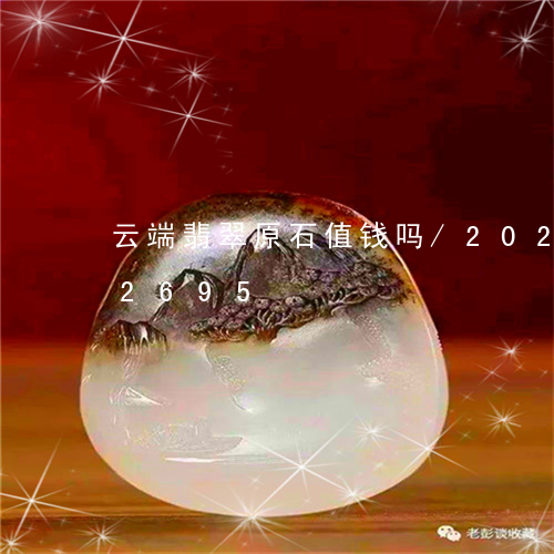 云端翡翠原石值钱吗/2023111672695