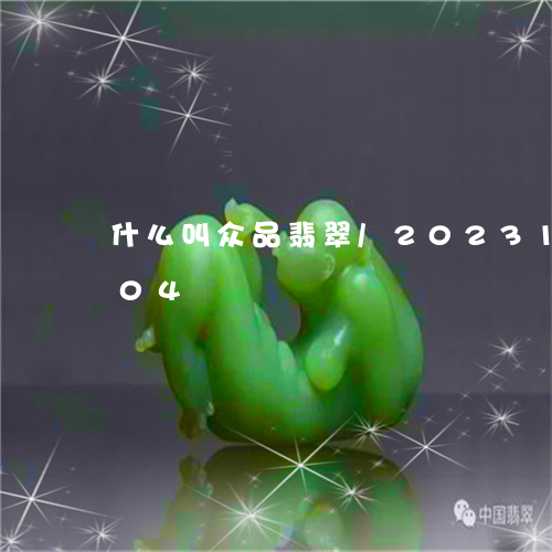 什么叫众品翡翠/2023121613704