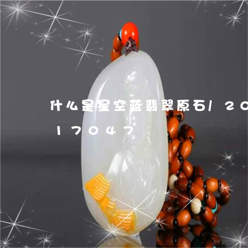 什么是星空蓝翡翠原石/2023112417047