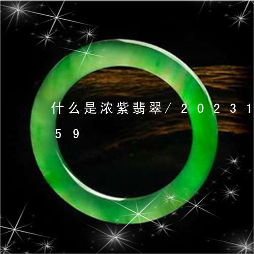 什么是浓紫翡翠/2023101657959