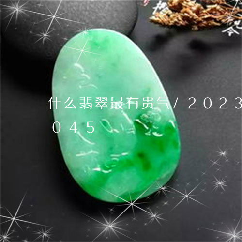 什么翡翠最有贵气/2023042537045