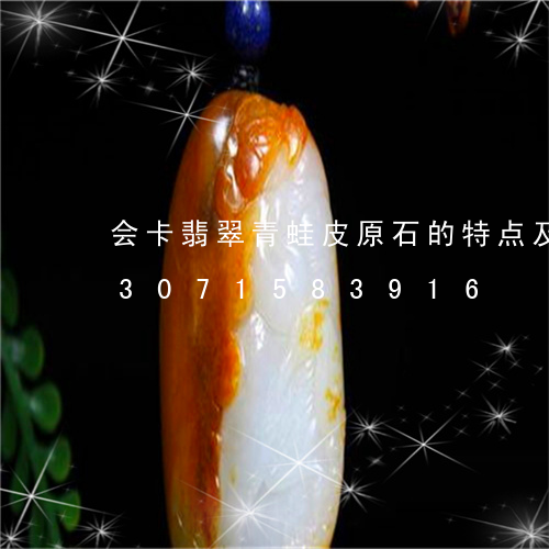 会卡翡翠青蛙皮原石的特点及图解/2023071583916